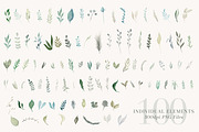Foliage + Foil - Botanical Clipart, an Illustration by The Autumn Rabbit Ltd (Thumbnail 3 of 11)