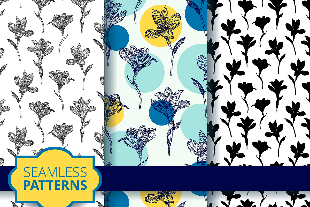 Hand drawn alstroemeria vector set, a Work Illustration by ekzi.letters (Photo 4 of 5)