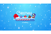Christmas holiday loading bar, a Seasonal Illustration by Seavector Studio (Thumbnail 1 of 3)