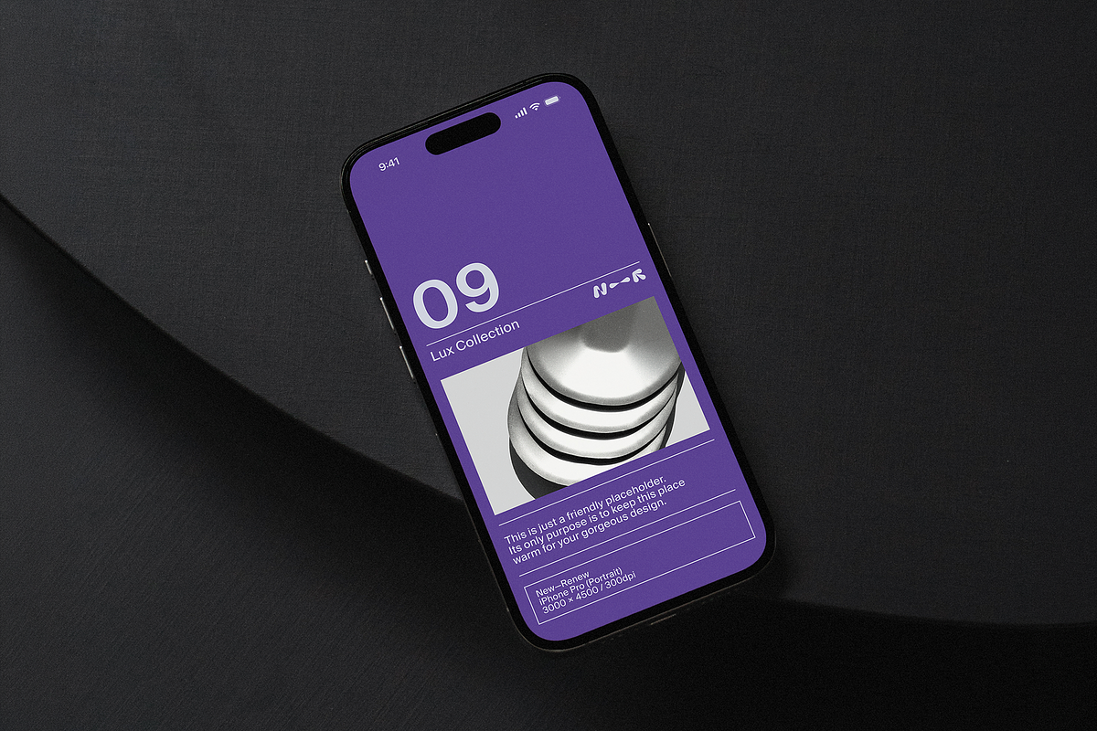 Dark Wood iPhone Pro Mockup LUX-09, an iPhone Mockup by New—Renew (Photo 1 of 2)