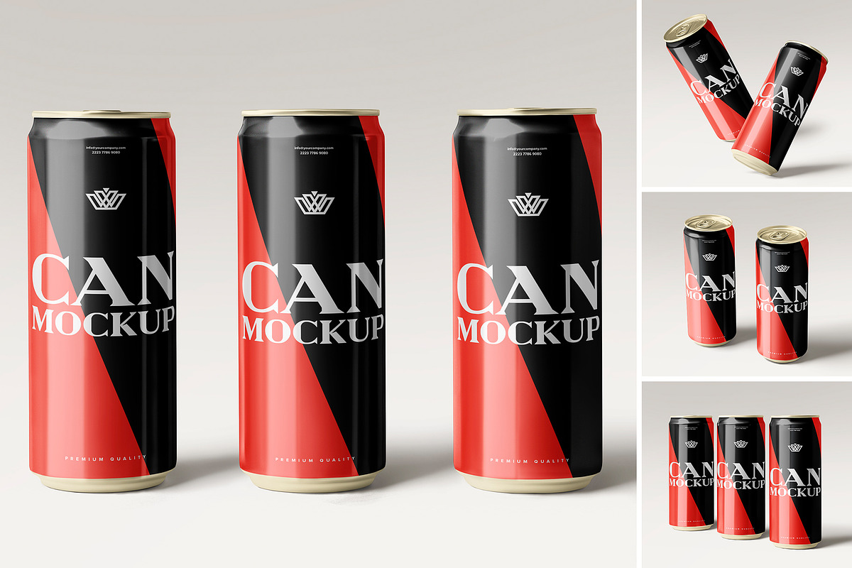 Can Bottle Mockup, a Product Mockup by PixelVoyager (Photo 1 of 6)
