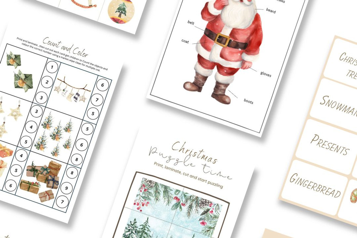 Christmas activity pack - plr kids, a Templates & Theme by BarefootChild studio (Photo 2 of 4)