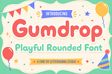 Gumdrop Font - Playful Rounded Font