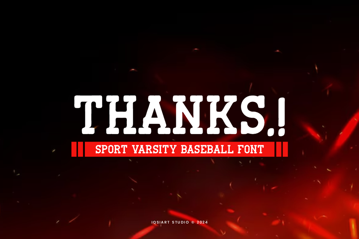Varsity North - Baseball Font, a Slab Serif Font by Iqsiart Studio (Photo 6 of 6)