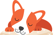 Cute Lazy Animals - Dog, Cat, Sloths, a Food Illustration by TinyCuteCo (Thumbnail 2 of 3)