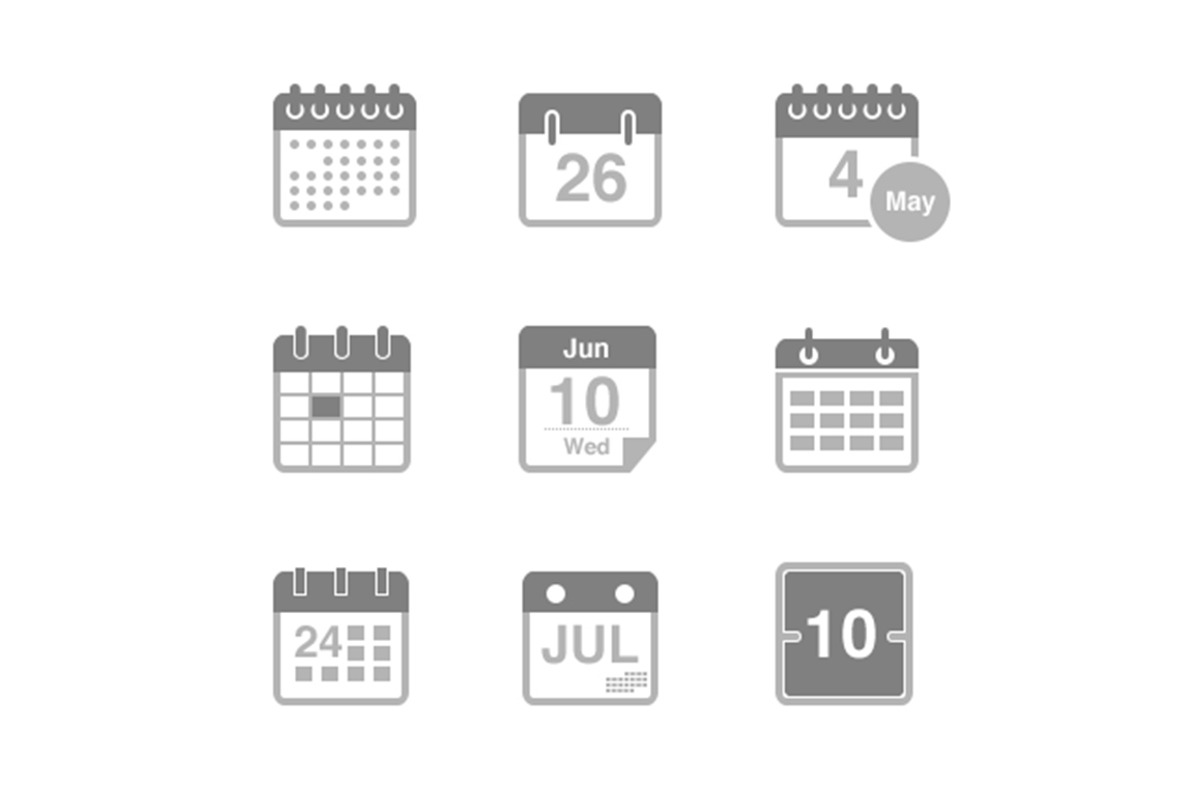 9 Calendar and Date Icons, an Icon by Creative VIP