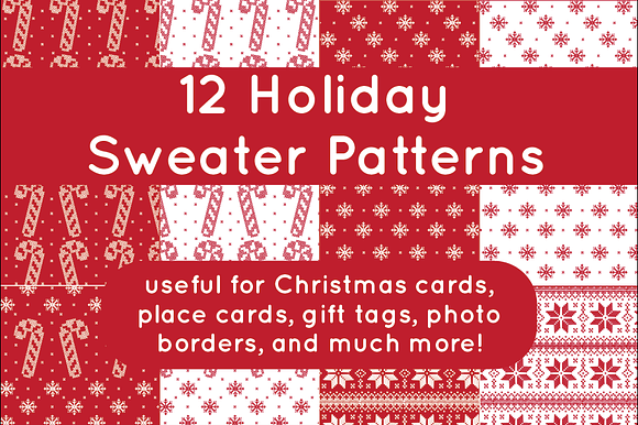 12 Holiday Sweater Patterns preview 4