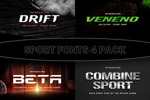 Sport Font 4 Pack