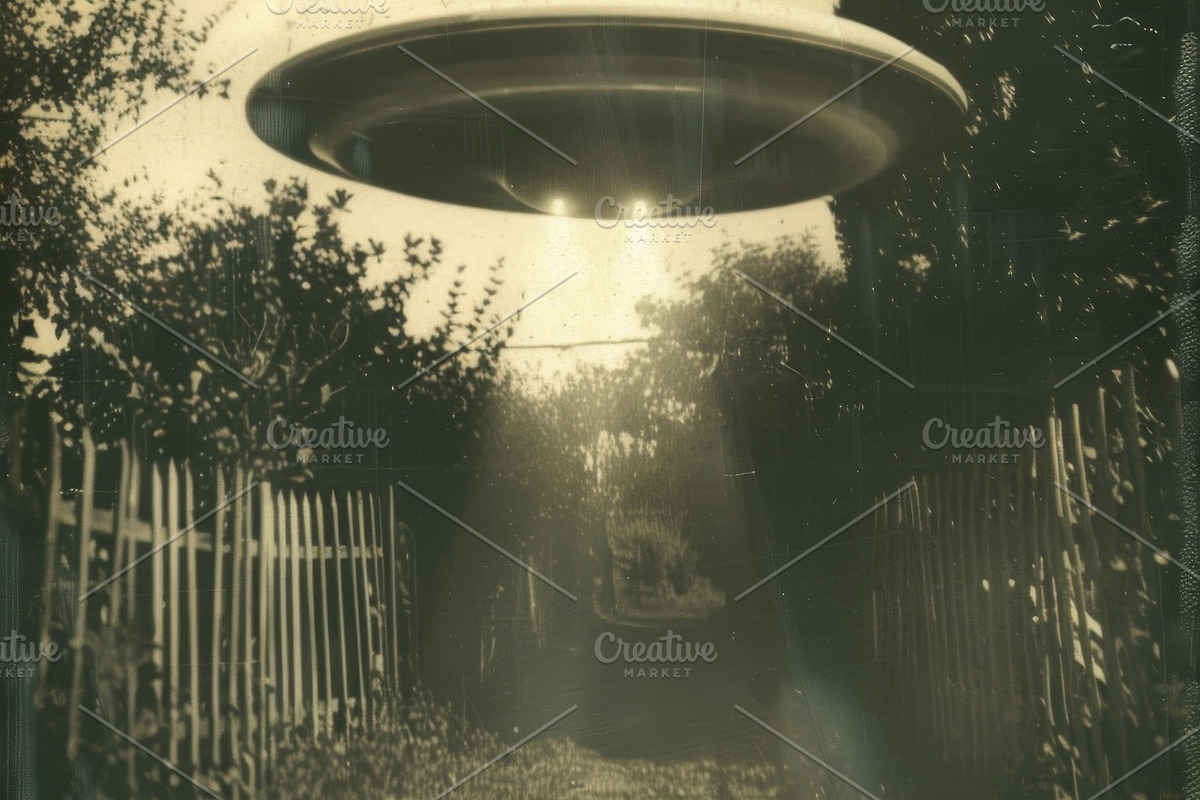 97 UFO objects flying in the sky, a Transportation Photo by Handmadefont (Photo 90 of 101)