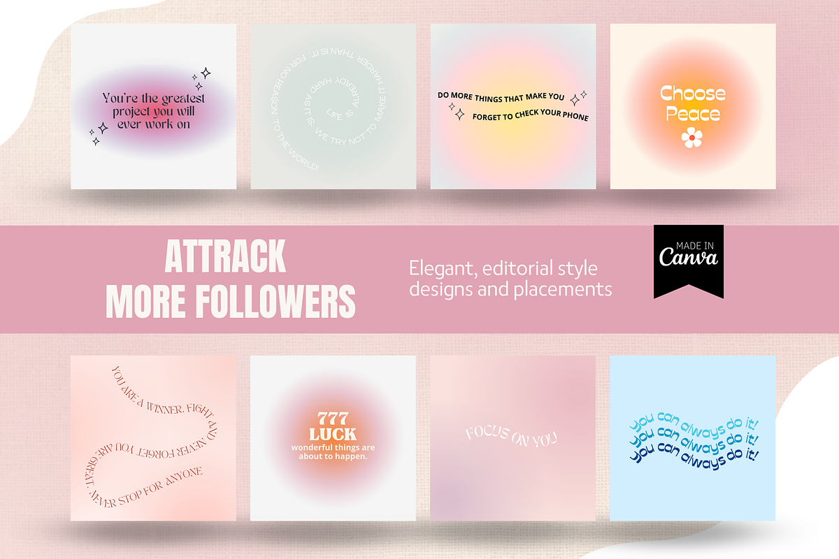 Gradient Instagram, Aura Quotes, a Social Media Template by EliteMatidi (Photo 3 of 7)