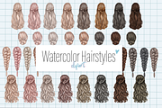 Hair clipart PNG digital download, an Illustration by Illustrator Space (Thumbnail 1 of 8)