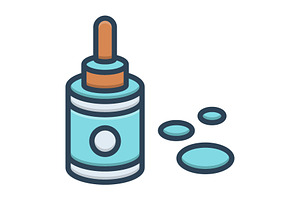 Serum dropper color icon, a Duotone Icon by Creative priyanka
