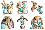 Whimsical Easter Bunny Clipart, an Illustration by Black Bird Studio (Thumbnail 6 of 6)
