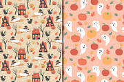 Halloween Haunted House Pattern, a Pattern Graphic by CreativeChristiana (Thumbnail 7 of 8)