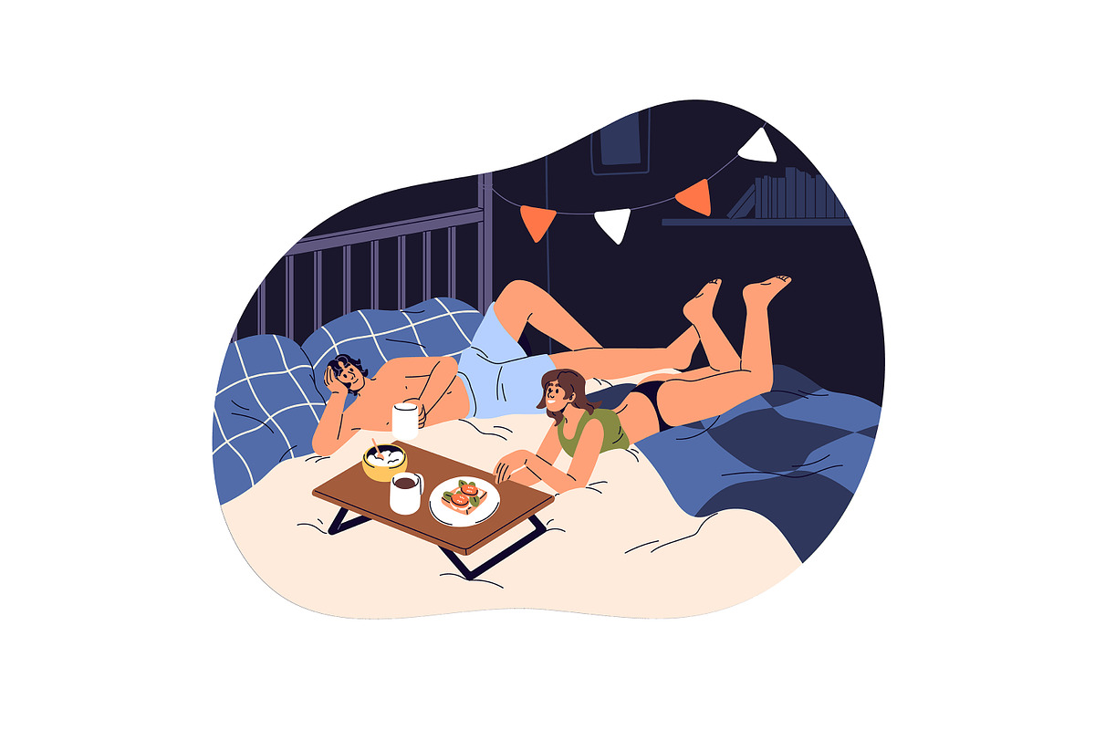 Love couples on romantic date set, a Person Illustration by PaperTrident (Photo 7 of 9)