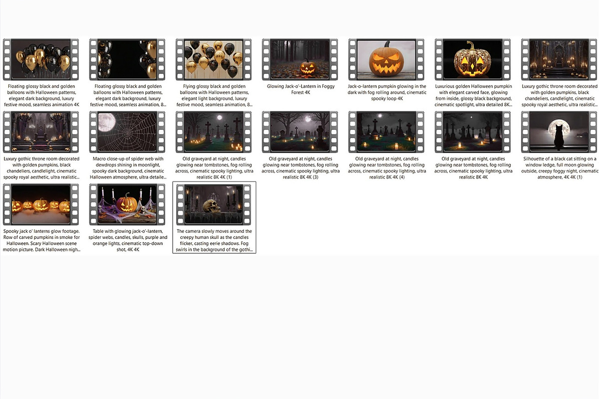 Halloween Video Backgrounds Pack, a Scene 3D Model by MarisoArt (Photo 5 of 5)
