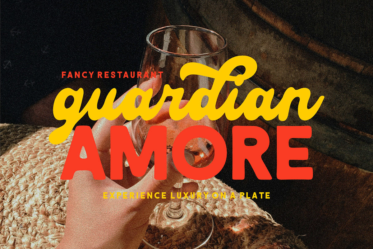 Grande Magical Charming Retro, a Sans Serif Font by Heinzel Std (Photo 3 of 14)