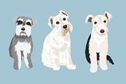 Schnauzers Clip Art Vector Bundle, an Illustration by Putnam Road Art (Thumbnail 4 of 4)