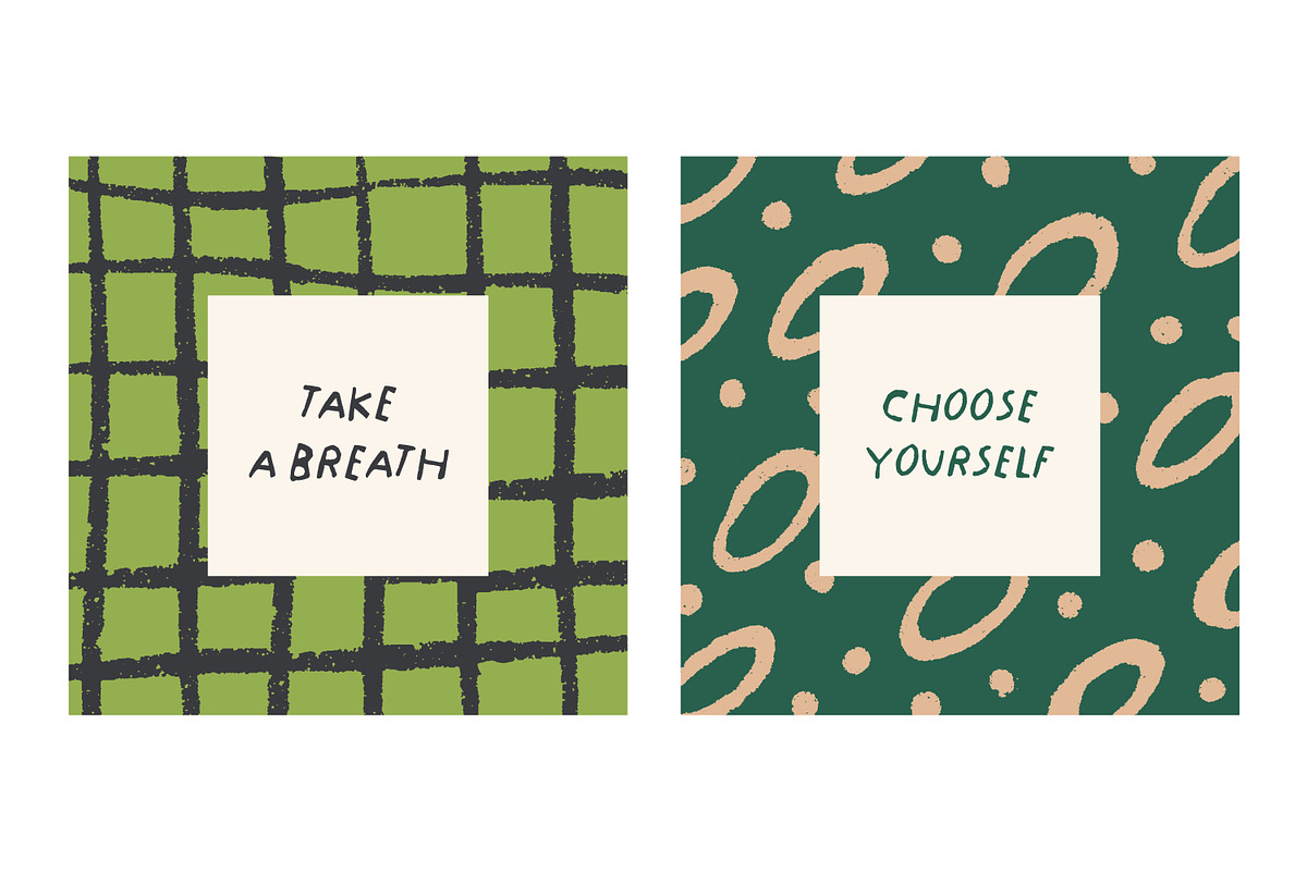 Abstract, doodle card designs set, a Decorative Illustration by Good Studio (Photo 4 of 10)