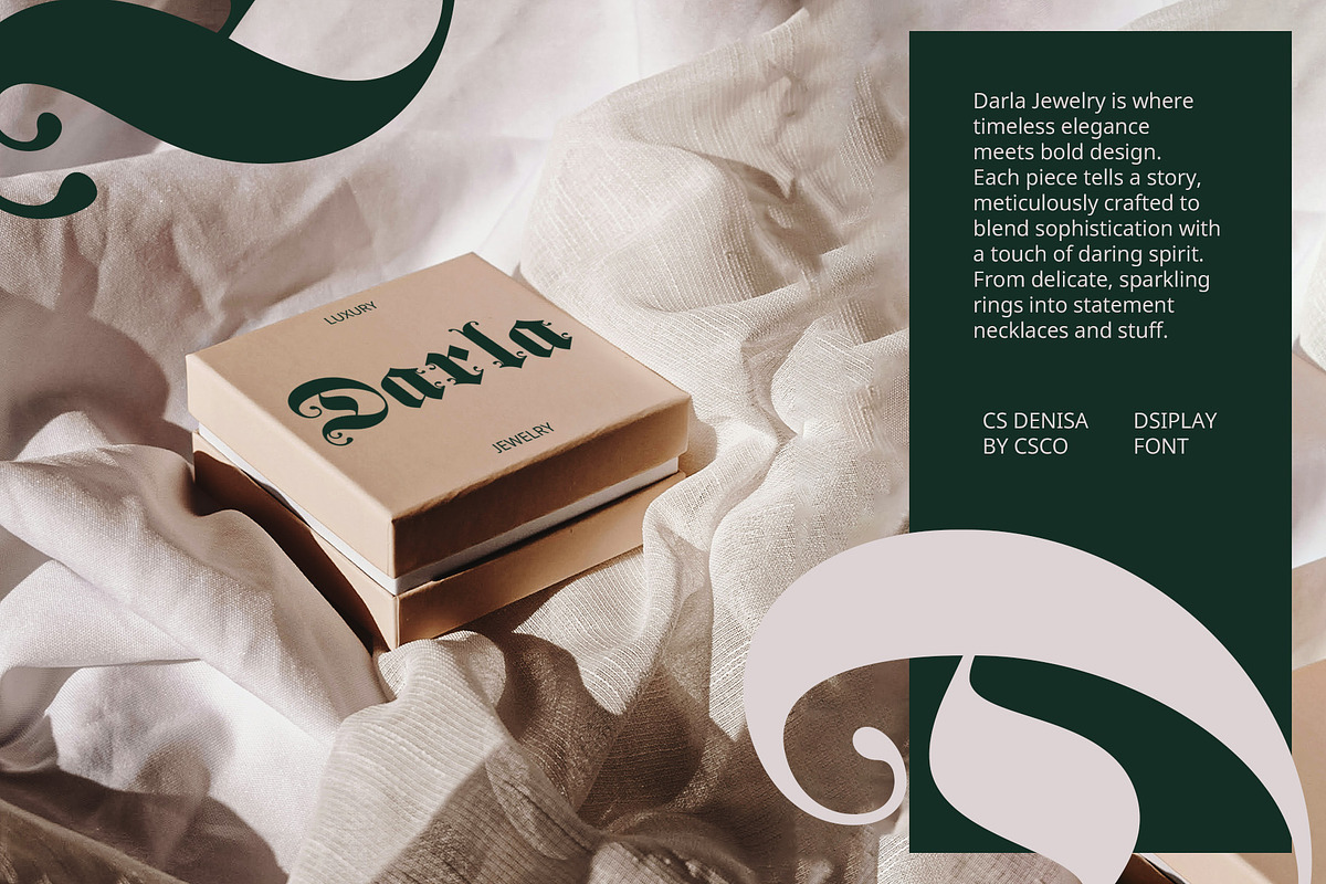 CS Denisa – Blackletter Font, a Blackletter Font by Craft Supply Co. (Photo 5 of 8)