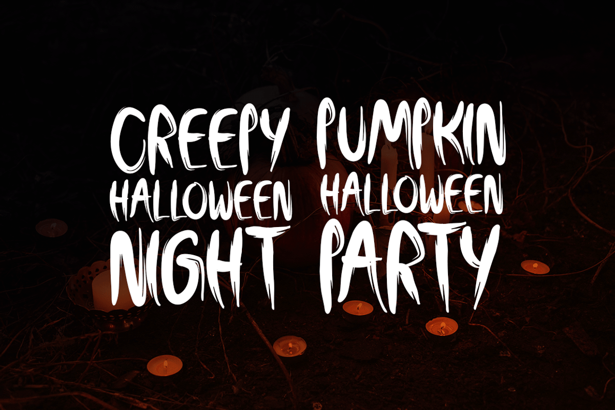 Creepfest Typeface, a Handwritten Font by Seemly Fonts (Photo 2 of 6)