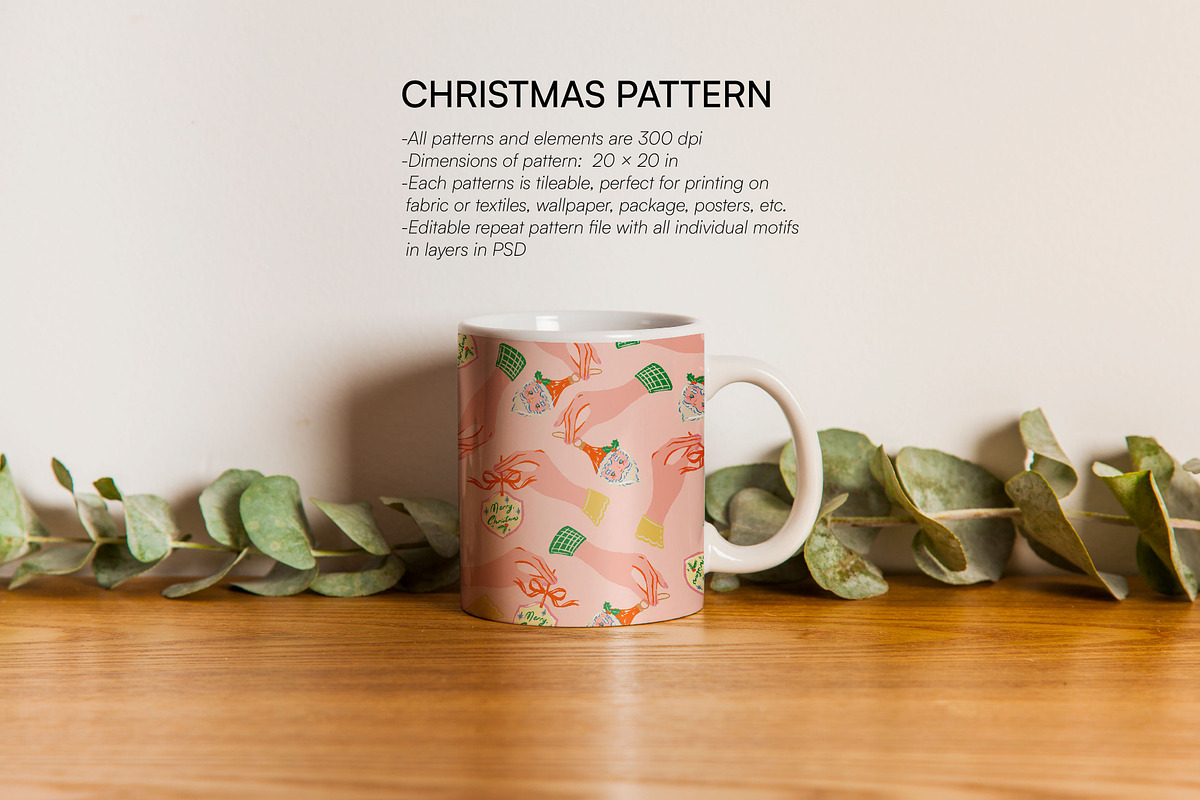 Christmas Patterns and Png Set, a Pattern Graphic by Nansirins Studio (Photo 5 of 6)