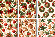 Christmas Seamless Pattern, a Pattern Graphic by Black Bird Studio (Thumbnail 5 of 6)
