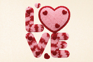 Faux Yarn Valentine Png Valentines L, an Illustration by DreamPrint404