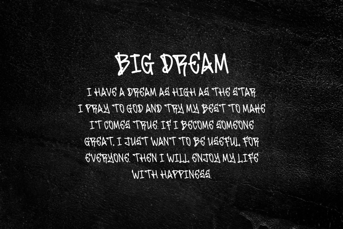 Art of Speak - Graffiti Display Font, a Handwritten Font by Mightyfire (Photo 3 of 4)
