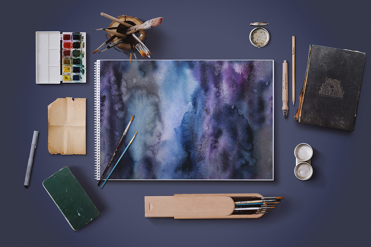 22 WATERCOLOR SEAMLESS BACKGROUNDS, a Pattern Graphic by Shusha Guna Art (Photo 4 of 11)