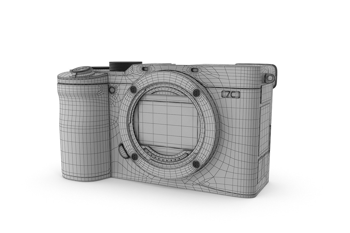 Sony A7C Compact Full-Frame Mirrorle, an Object 3D Model by Tedi Permana (Photo 10 of 12)