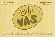Olivas: Tasty Handmade Font Duo, a Handwritten Font by AnMark (Thumbnail 1 of 15)