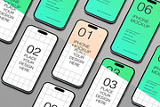 Showcase Screen Iphone Mockup, an iPhone Mockup by Jiwstudio (Thumbnail 2 of 2)