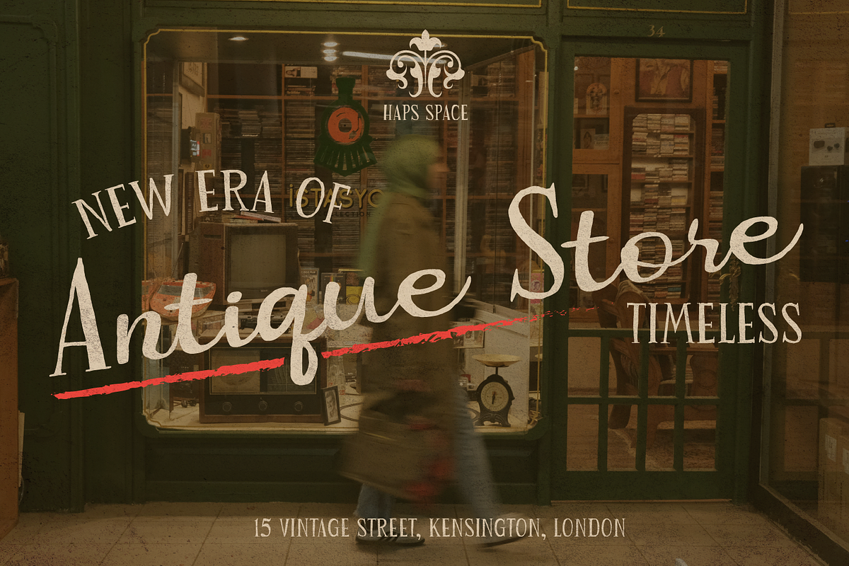 Vintage Grunge Handmade Font Duo, a Handwritten Font by Haps Space (Photo 3 of 10)