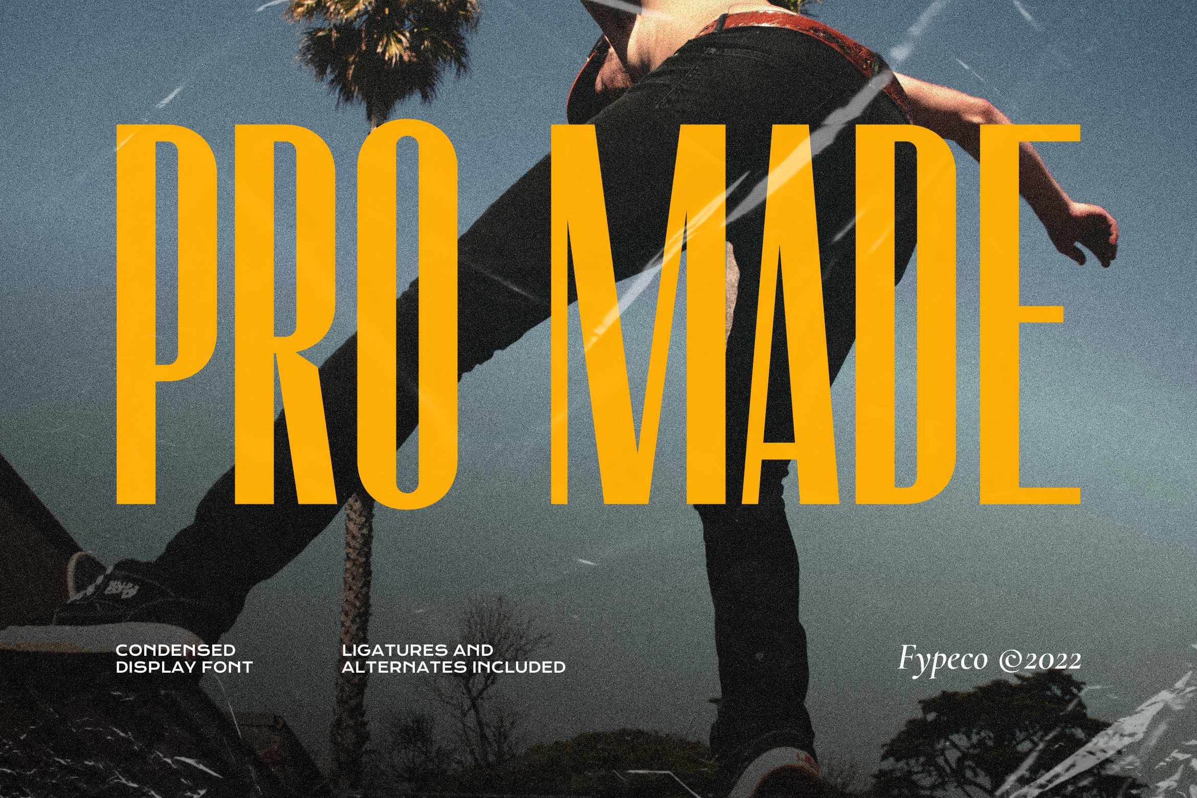 Pro Made  Condensed Display Font by Fype Co  Creative Market