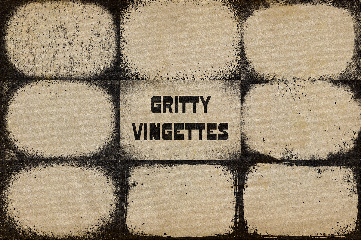 Grunge Frames & Gritty Vignettes, a Texture Graphic by PeeperDesignStudio (Photo 11 of 12)