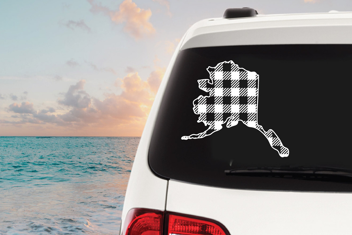 50 States SVG Bundle - Buffalo Plaid, an Illustration by OldMarket Designs (Photo 11 of 12)