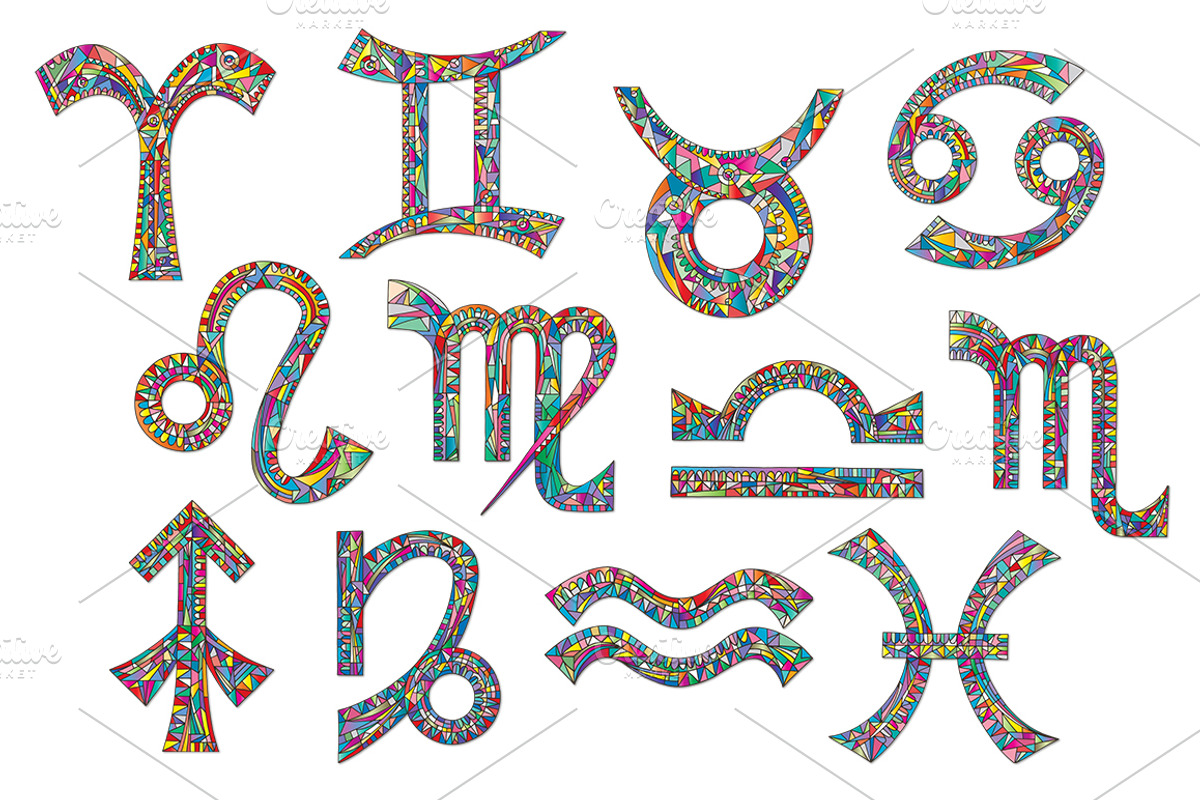 Zodiac signs collection, an Object Graphic by xgart (Photo 2 of 9)