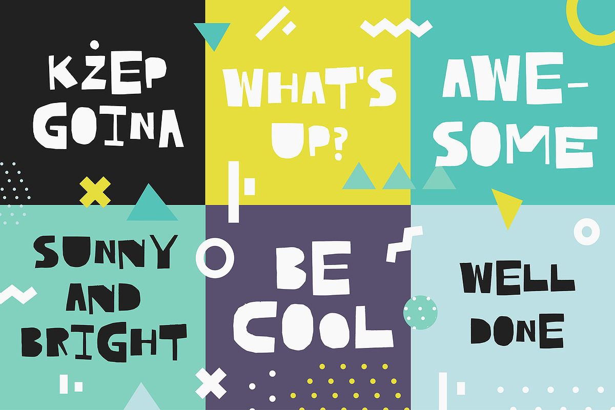 Cutout - bold uppercase font, a Script Font by Favete Art (Photo 9 of 11)