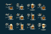 Coffee drinks illustration, a Food Illustration by alekseiderin (Thumbnail 2 of 5)