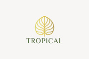 Elegant Linear Tropical Leaf Logo, a Branding & Logo Template by Signatoro (Thumbnail 2 of 3)