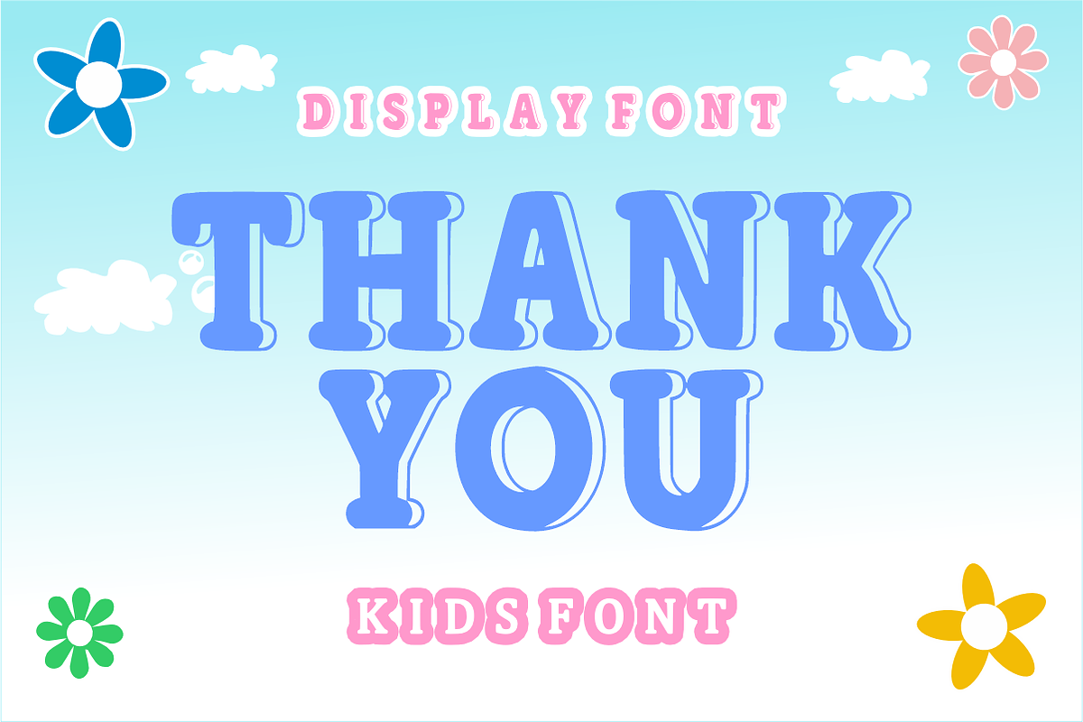 Rainbow Squash - Cute Playful Font, a Slab Serif Font by KiddoGlyphs Studio (Photo 4 of 4)