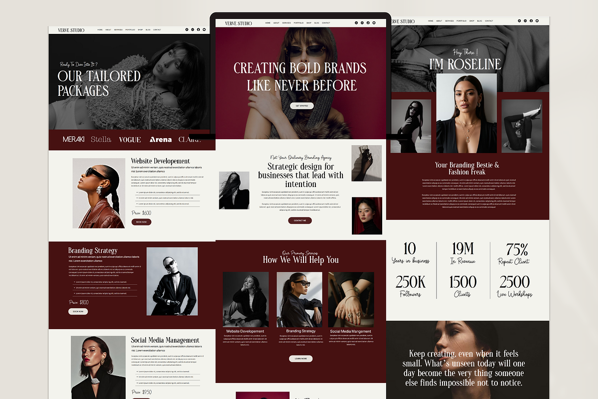 Luxury Wix Studio Website Template, a Wix Template by AdvertFox (Photo 2 of 10)