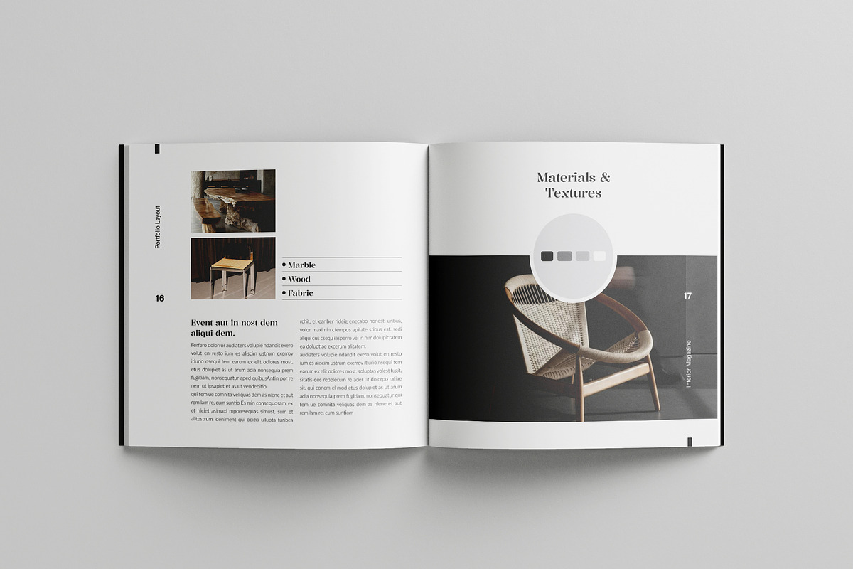 Square Interior Design Magazine, a Magazine Template by Spark_Creative (Photo 10 of 16)