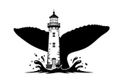 Whale Tail Lighthouse Bundle, an Object Illustration by yasushie (Thumbnail 30 of 31)