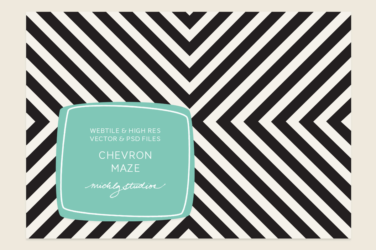 VECTOR & PSD Chevron Maze tile & pat