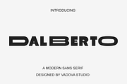 Dalberto – Modern Sans Serif Typefac, a Sans Serif Font by Vadovastd (Thumbnail 1 of 8)