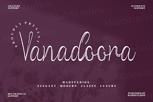Vanadoora Script Fonts