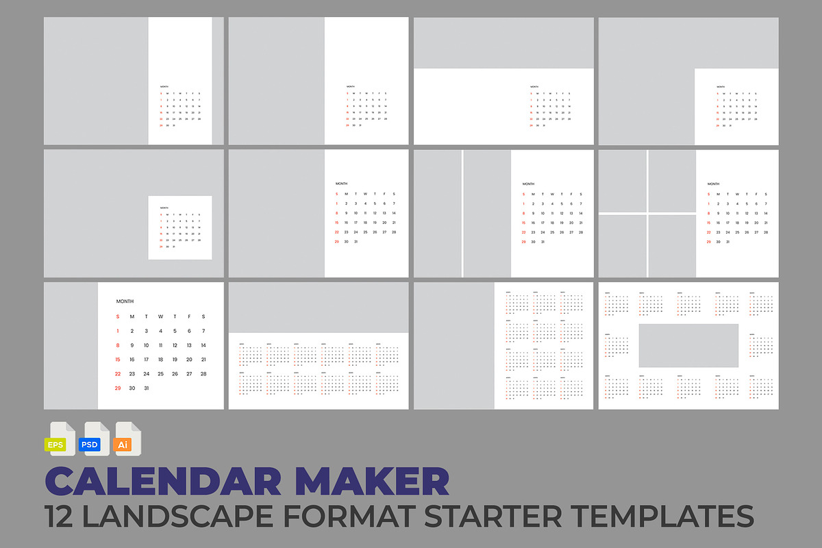 Calendar Maker Design preview 5
