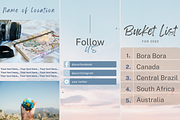 40 Travel Stories Canva Templates, a Social Media Template by Talipic Designs (Thumbnail 2 of 6)
